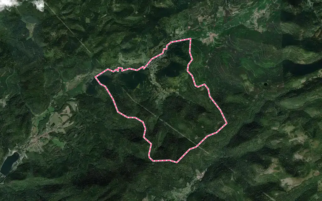 Vue satellite de Allarmont avec ses contours administratifs