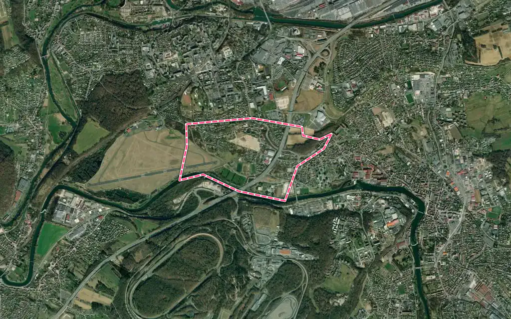 Vue satellite de Arbouans avec ses contours administratifs