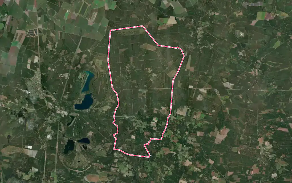 Vue satellite de Arengosse avec ses contours administratifs