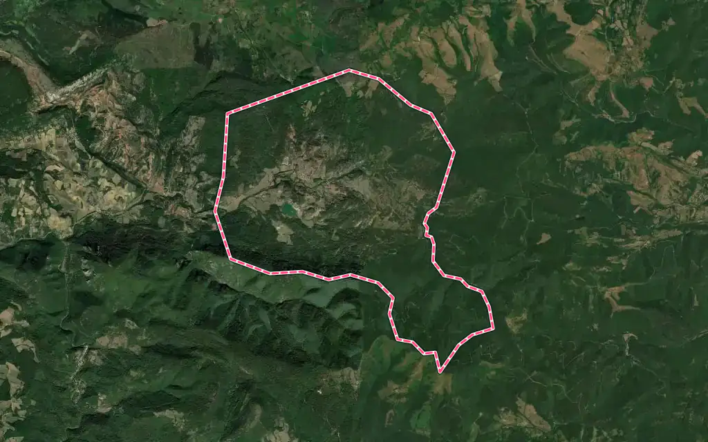 Vue satellite de Arques avec ses contours administratifs