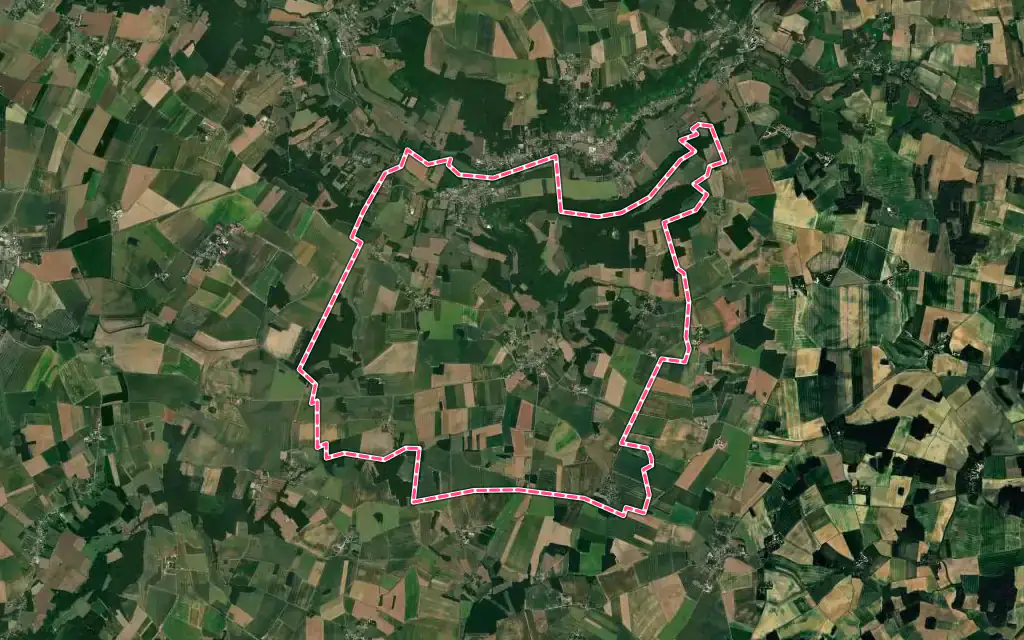Vue satellite de Bellot avec ses contours administratifs