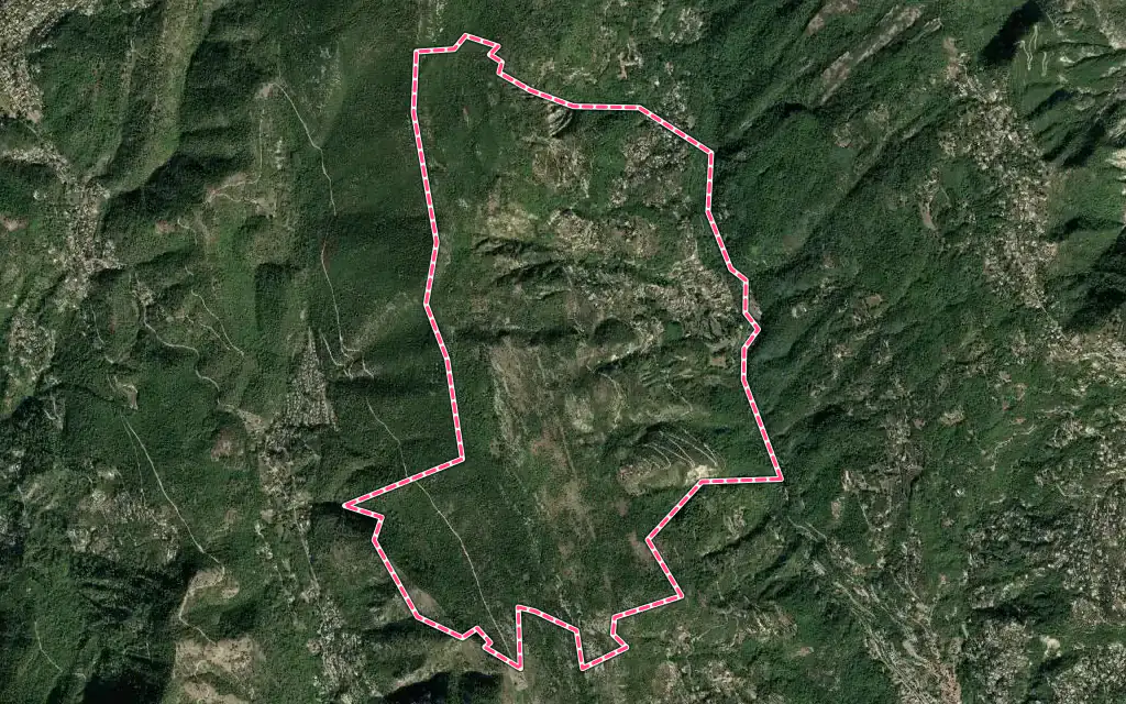 Vue satellite de Bendejun avec ses contours administratifs