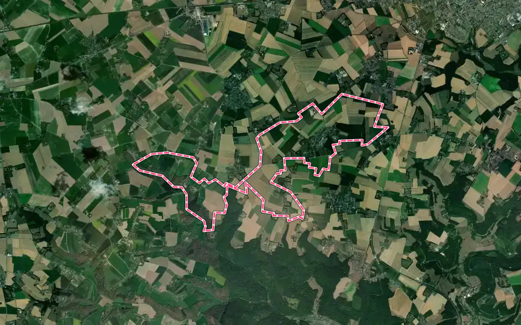 Vue satellite de Bois-Himont avec ses contours administratifs