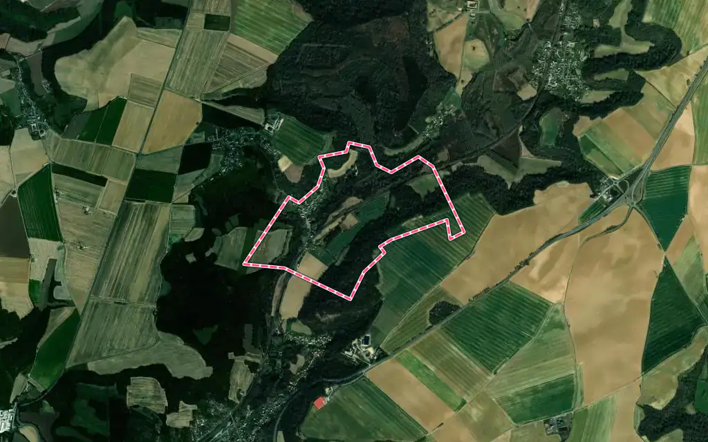 Vue satellite de Braye avec ses contours administratifs