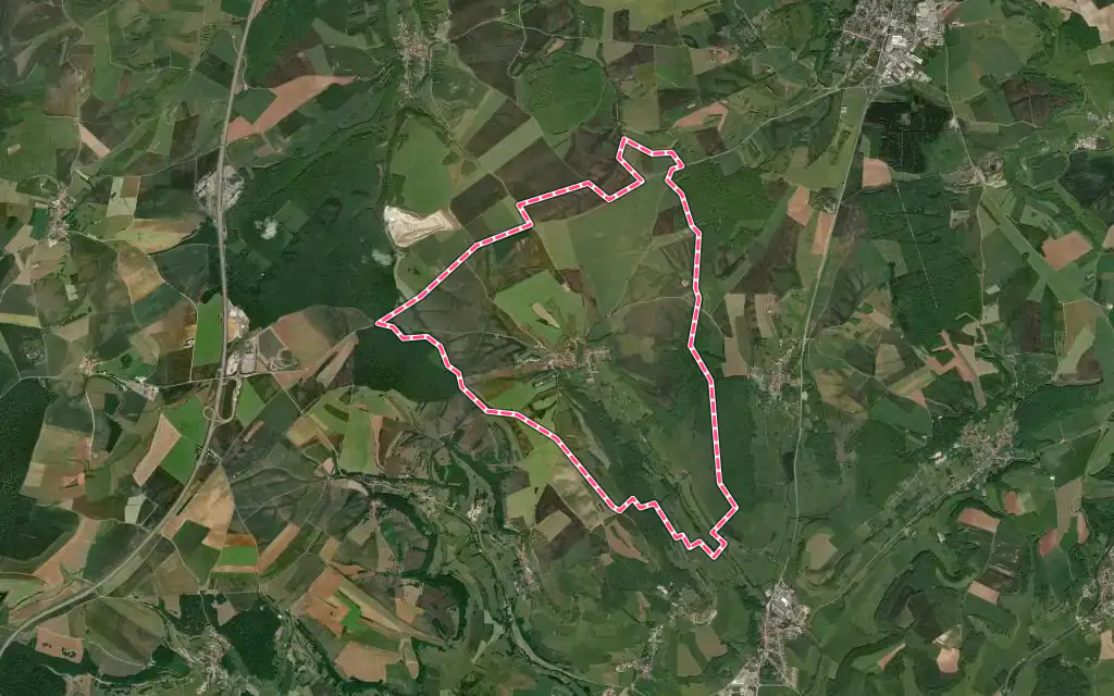Vue satellite de Brennes avec ses contours administratifs