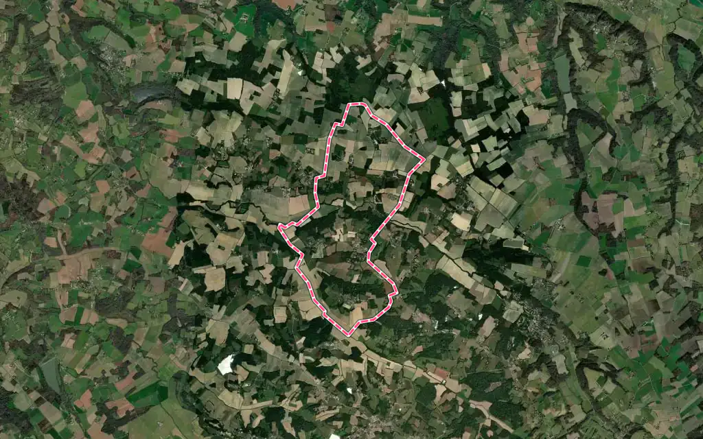 Vue satellite de Buanes avec ses contours administratifs