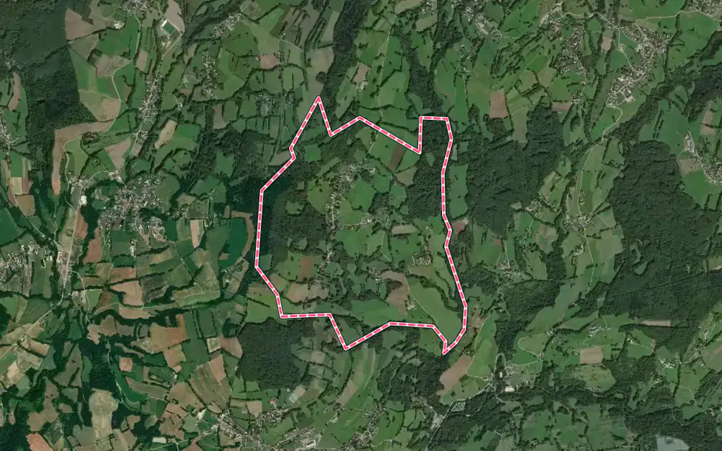 Vue satellite de Chavannaz avec ses contours administratifs