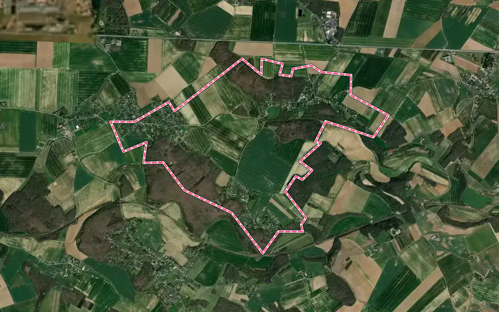 Vue satellite de Cierrey avec ses contours administratifs