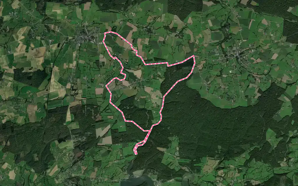 Vue satellite de Clairfayts avec ses contours administratifs