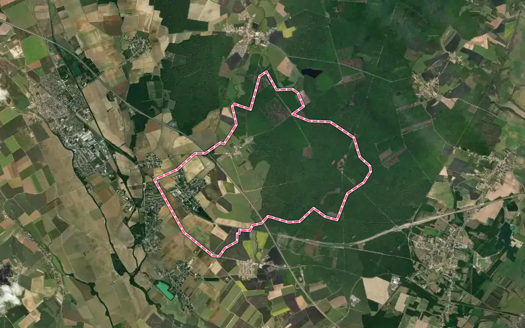 Vue satellite de Collonges-et-Premières avec ses contours administratifs
