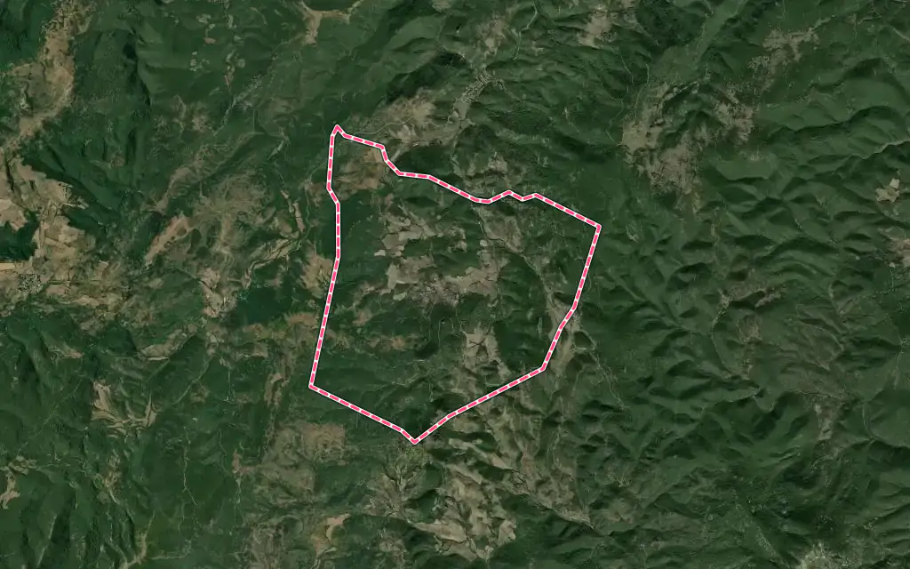 Vue satellite de Davejean avec ses contours administratifs