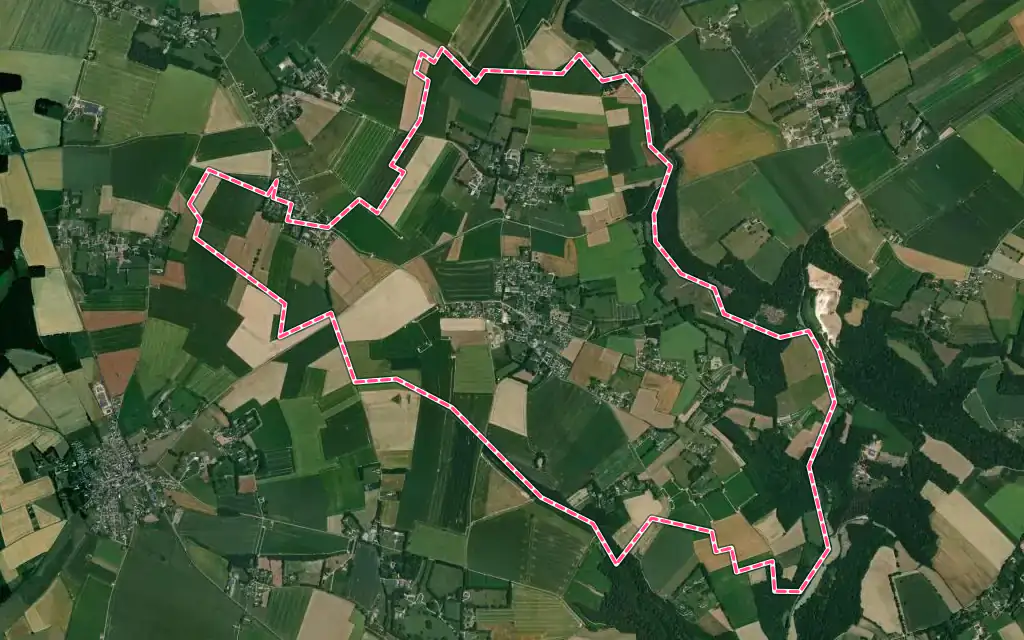 Vue satellite de Émanville avec ses contours administratifs