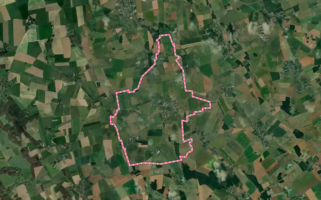 Vue satellite de Émanville avec ses contours administratifs