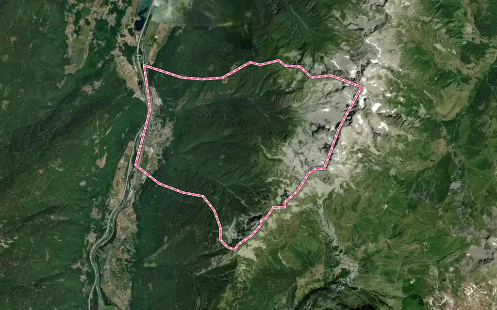 Vue satellite de Épierre avec ses contours administratifs
