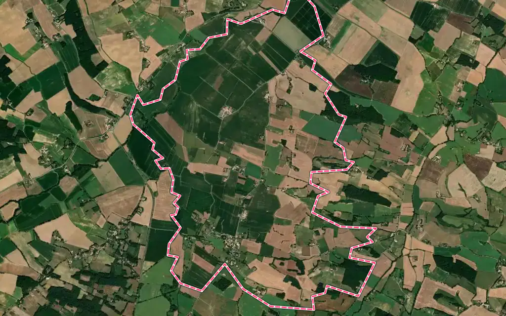 Vue satellite de Espaon avec ses contours administratifs