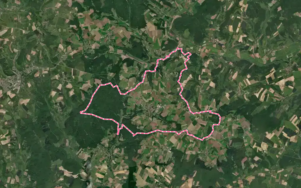 Vue satellite de Fayl-Billot avec ses contours administratifs