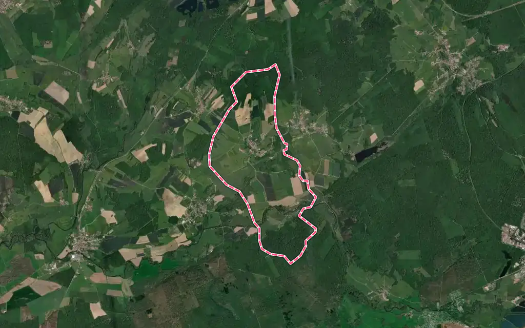 Vue satellite de Francalmont avec ses contours administratifs