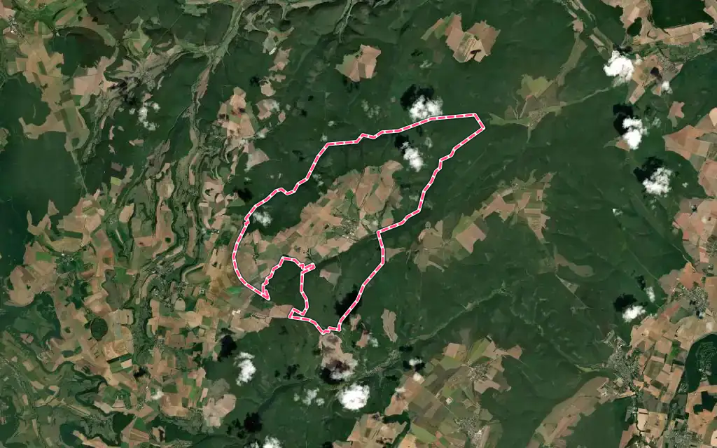 Vue satellite de Francheville avec ses contours administratifs