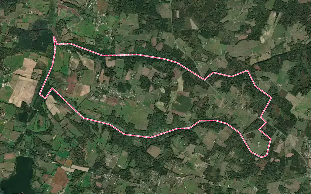 Vue satellite de Gans avec ses contours administratifs