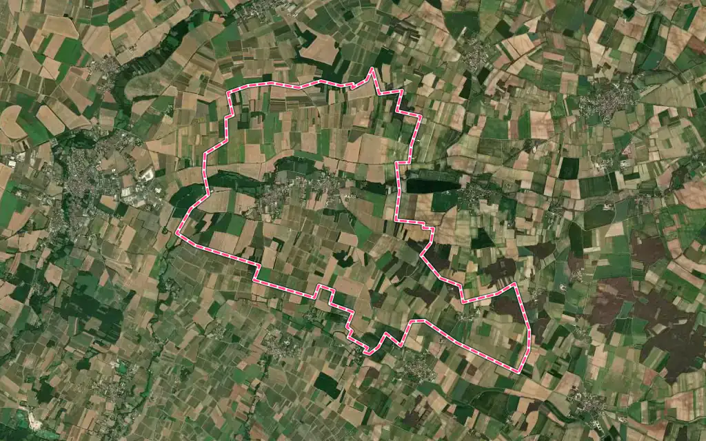 Vue satellite de Haimps avec ses contours administratifs