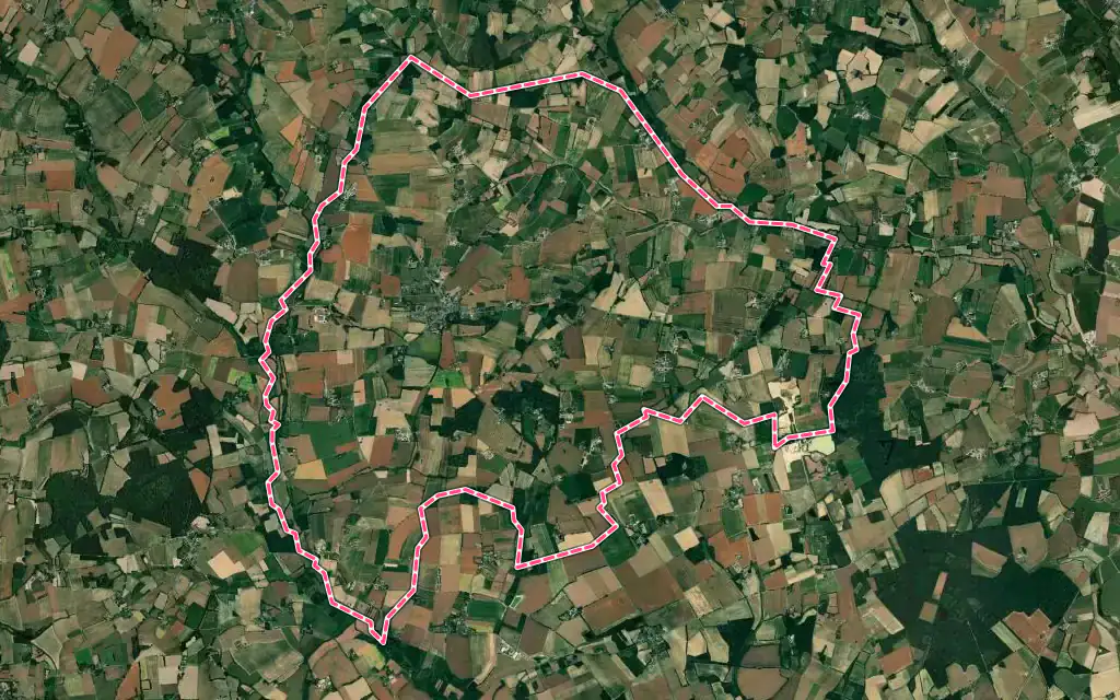 Vue satellite de Illifaut avec ses contours administratifs