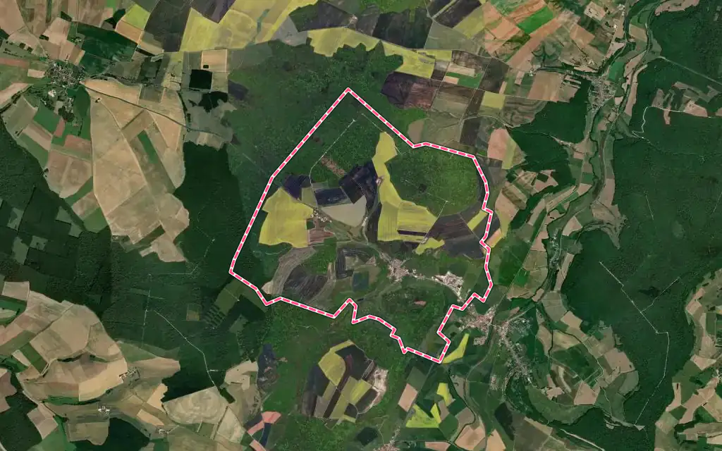 Vue satellite de Illoud avec ses contours administratifs