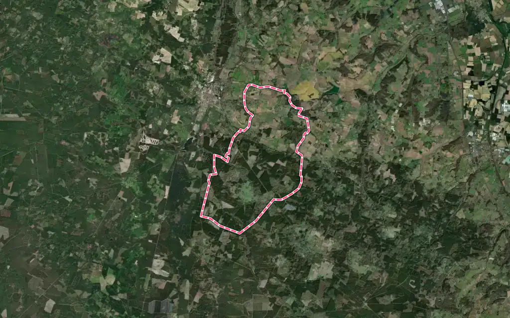 Vue satellite de La Réunion avec ses contours administratifs