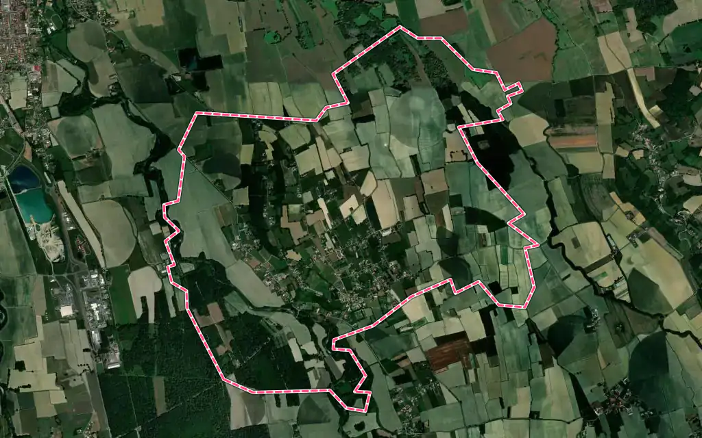 Vue satellite de Lafitole avec ses contours administratifs