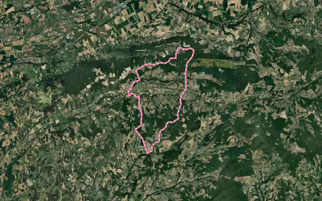 Vue satellite de Le Grand-Serre avec ses contours administratifs