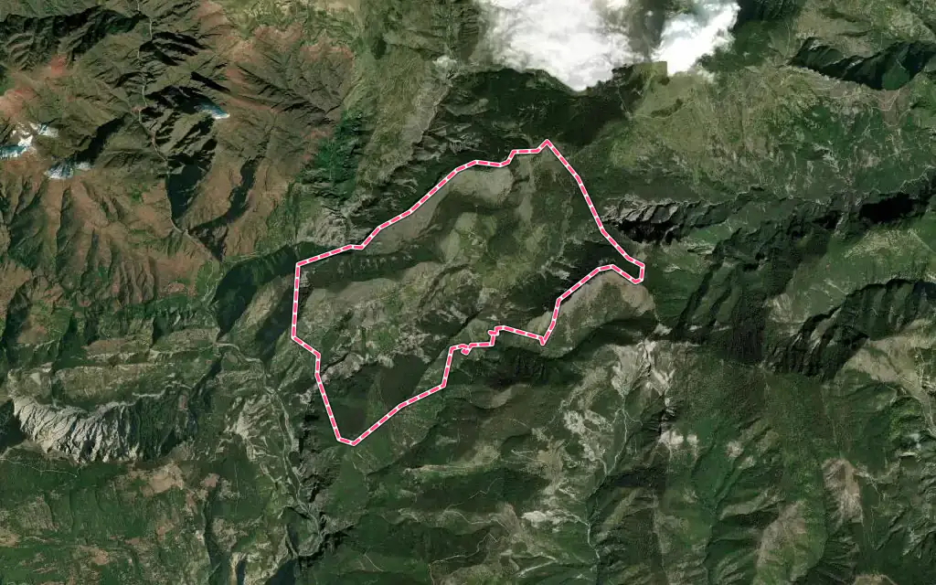 Vue satellite de Lieuche avec ses contours administratifs