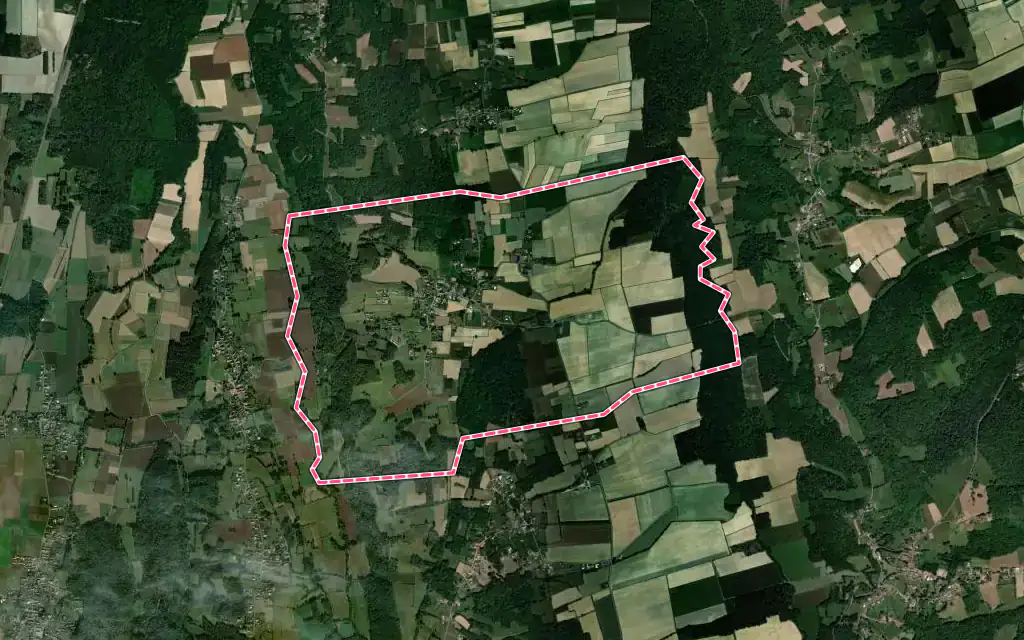 Vue satellite de Louit avec ses contours administratifs