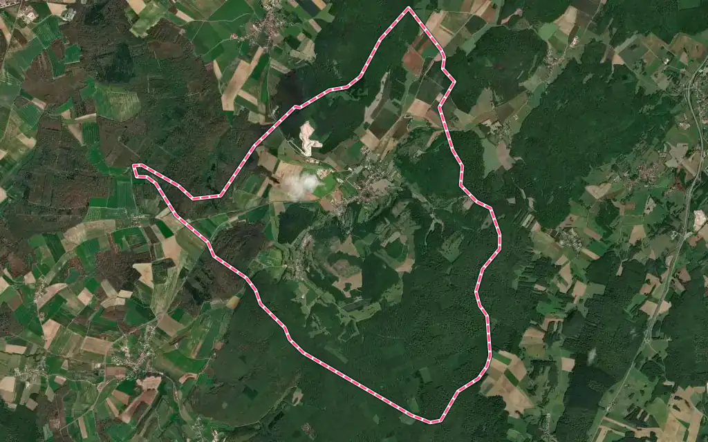 Vue satellite de Mailley-et-Chazelot avec ses contours administratifs