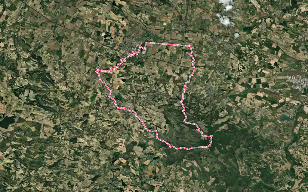 Vue satellite de Montréal avec ses contours administratifs