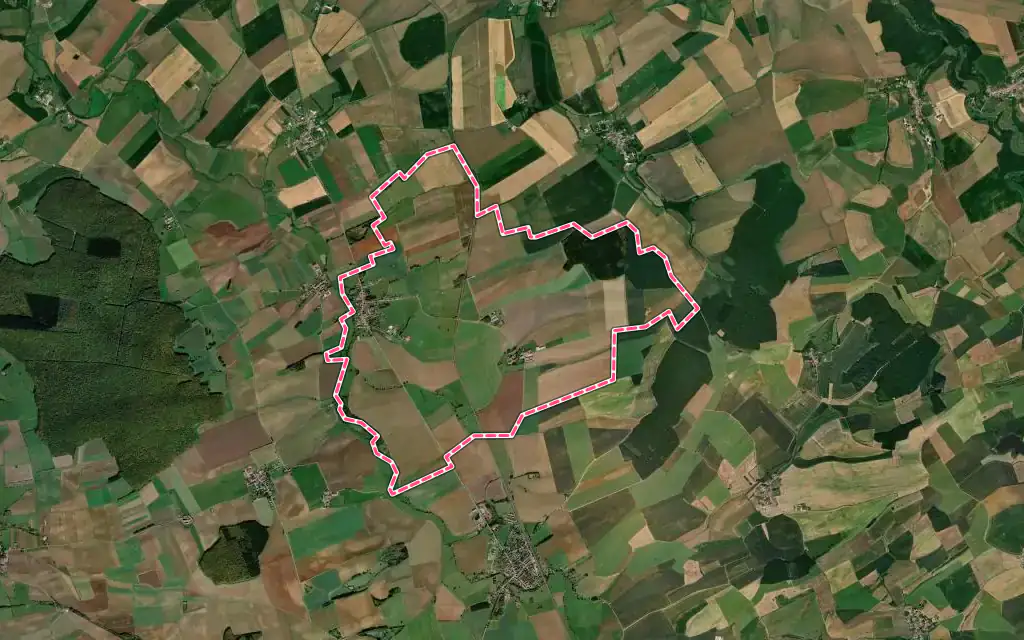 Vue satellite de Nouillonpont avec ses contours administratifs