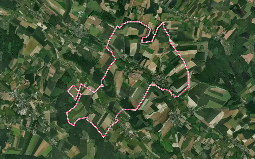Vue satellite de Osmoy-Saint-Valery avec ses contours administratifs