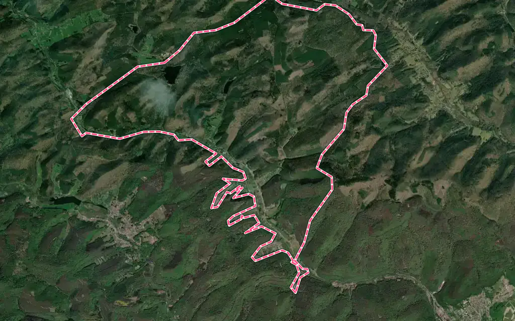 Vue satellite de Philippsbourg avec ses contours administratifs
