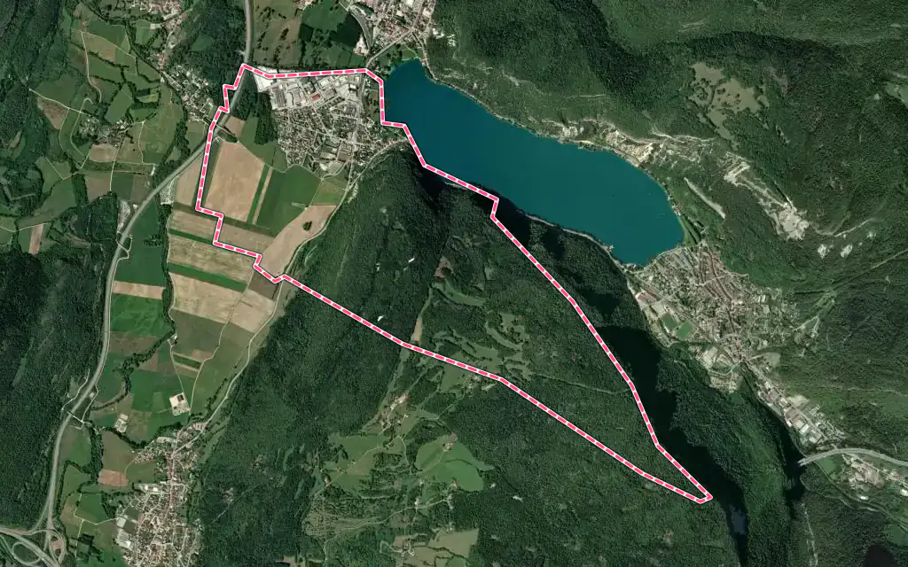 Vue satellite de Port avec ses contours administratifs