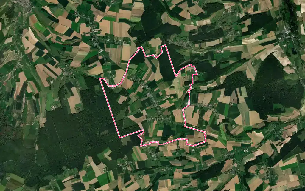 Vue satellite de Richemont avec ses contours administratifs
