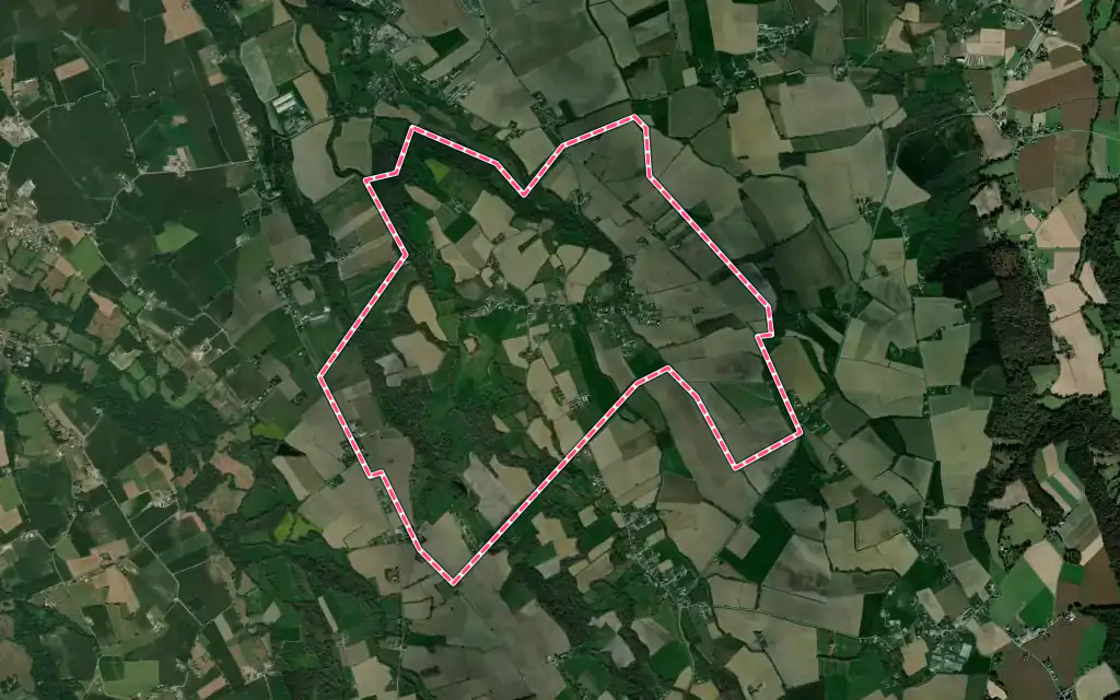 Vue satellite de Riupeyrous avec ses contours administratifs