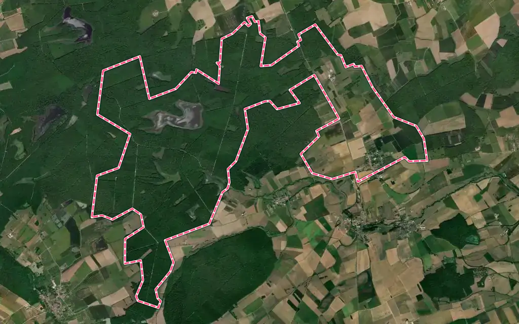 Vue satellite de Royaumeix avec ses contours administratifs