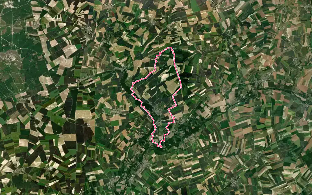 Vue satellite de Saint-Germainmont avec ses contours administratifs