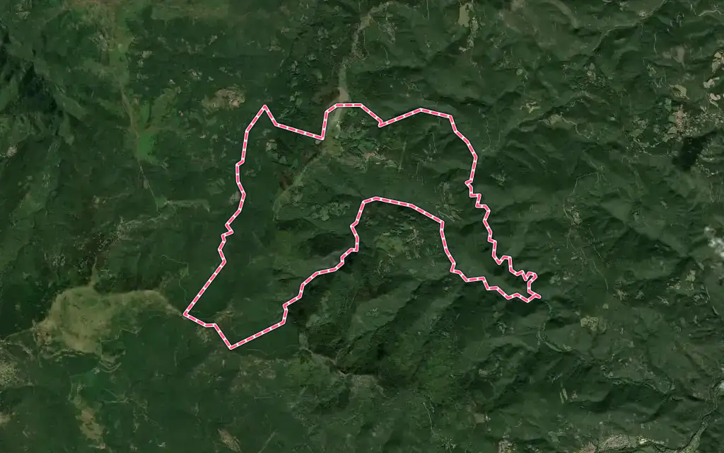 Vue satellite de Saint-Marsal avec ses contours administratifs
