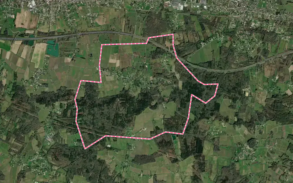 Vue satellite de Saint-Sauveur-de-Puynormand avec ses contours administratifs