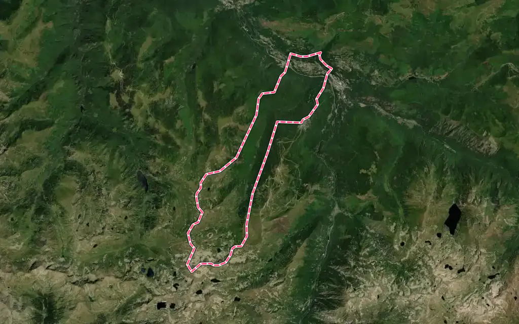 Vue satellite de Savignac-les-Ormeaux avec ses contours administratifs