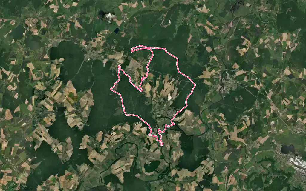 Vue satellite de Scey-sur-Saône-et-Saint-Albin avec ses contours administratifs