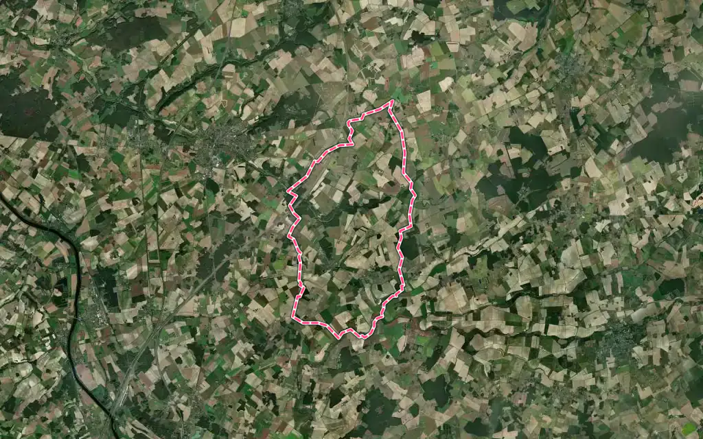 Vue satellite de Sepmes avec ses contours administratifs