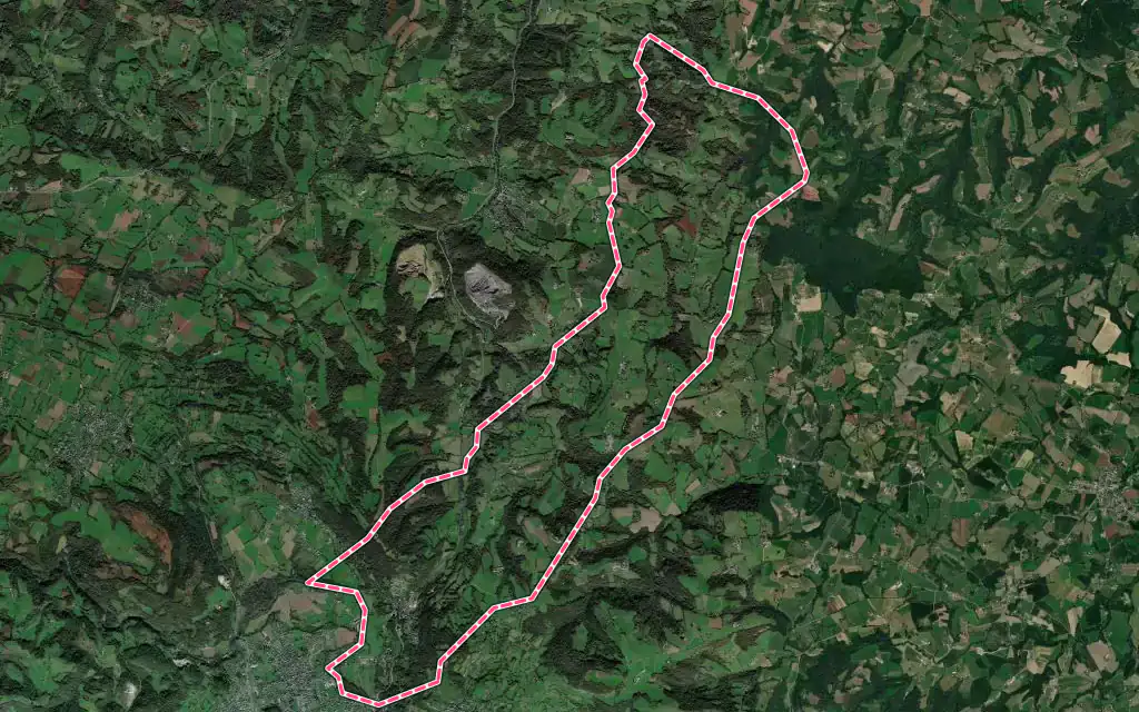 Vue satellite de Sévignacq-Meyracq avec ses contours administratifs