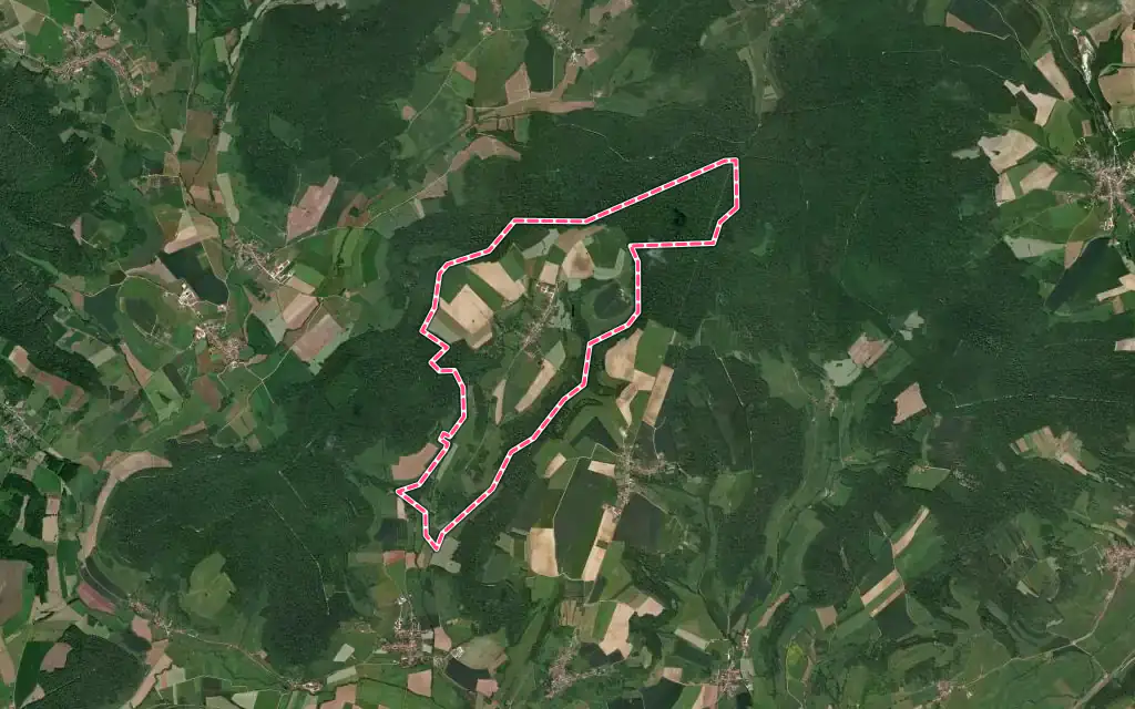 Vue satellite de Soyers avec ses contours administratifs