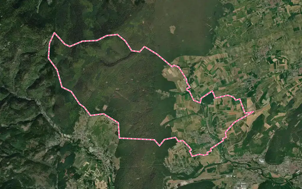 Vue satellite de Still avec ses contours administratifs
