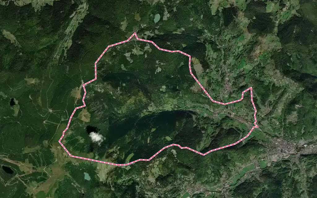 Vue satellite de Stosswihr avec ses contours administratifs